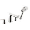 Hansgrohe 31404001 Metris 4-Hole Roman Tub Set Trim with 1.75 GPM Handshower in Chrome