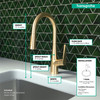 Hansgrohe 72813251 Talis S High Arc Kitchen Faucet, 2-Spray Pull-Down, 1.75 GPM in Brushed Gold Optic