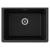 Elkay Quartz Classic 25" x 18-1/2" x 11-13/16", Undermount Laundry Sink with Perfect Drain, Black