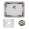 Elkay Lustertone Classic Stainless Steel 23-1/2" x 18-1/4" x 7-1/2" Single Bowl Undermount Sink Kit