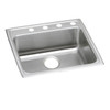 Elkay Lustertone Classic Stainless Steel 22" x 22" x 4", 1-Hole Single Bowl Drop-in ADA Sink