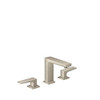 Hansgrohe 32519001 Metropol 160 Widespread Faucet with Lever Handles without Pop-Up, 1.2 GPM Chrome