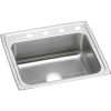 Elkay LRAD2521601 Lustertone Classic Stainless Steel 25" x 21-1/4" x 6", Single Bowl Drop-in ADA Sink