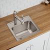 Elkay Lustertone Classic Stainless Steel 17" x 16" x 10-1/8" 2-Hole Single Bowl Drop-in Sink