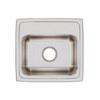 Elkay Lustertone Classic Stainless Steel 17" x 16" x 10-1/8", 0-Hole Single Bowl Drop-in Sink