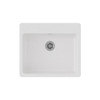 Elkay Quartz Classic 25" x 22" x 5-1/2", Single Bowl Drop-in ADA Sink with Perfect Drain, White