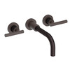 Newport Brass 3-991L/10B East Linear Wall Mount Bathroom Sink Faucet Oil Rub Bronze