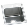 Elkay Lustertone Classic Stainless Steel 17" x 20" x 10-1/8" MR2-Hole Single Bowl Drop-in Sink