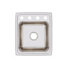 Elkay Lustertone Classic Stainless Steel 17" x 20" x 10-1/8", OS4-Hole Single Bowl Drop-in Sink
