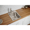Elkay Lustertone Classic Stainless Steel 17" x 22" x 10-1/8", 0-Hole Single Bowl Drop-in Sink