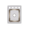Elkay Lustertone Classic Stainless Steel 17" x 22" x 10-1/8" OS4-Hole Single Bowl Drop-in Sink
