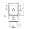 Elkay Lustertone Classic Stainless Steel 17" x 22" x 10-1/8", MR2-Hole Single Bowl Drop-in Sink