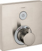 Hansgrohe 15762821 ShowerSelect Thermostatic Trim for 1 Function, Square in Brushed Nickel