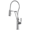 Brizo 63143LF-PC Litze Articulating Faucet With Finished Hose Without Sidespray: Chrome