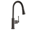 Elkay Explore Single Hole Kitchen Faucet with Pull-down Spray and Forward Only Lever Handle Antique Steel