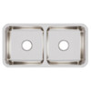 Elkay Lustertone Classic Stainless Steel, 31-3/4" x 16-1/2" x 7-1/2" Equal Double Bowl Undermount Sink