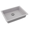 Elkay Quartz Classic 25" x 18-1/2" x 5-1/2", Single Bowl Undermount ADA Sink with Perfect Drain, Greystone
