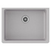 Elkay Quartz Classic 25" x 18-1/2" x 5-1/2", Single Bowl Undermount ADA Sink with Perfect Drain, Greystone