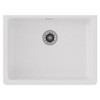 Elkay Quartz Classic 25" x 18-1/2" x 5-1/2" Single Bowl Undermount ADA Sink with Perfect Drain White