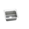 Elkay Lustertone Classic Stainless Steel 22" x 19-1/2" x 10-1/8", 3-Hole Single Bowl Drop-in Sink with Quick-clip