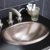 Native Trails CPS540 Rolled Classic Hommered Copper Self-Rimming Bathroom Sink