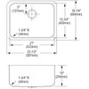 Elkay Lustertone Classic Stainless Steel 23-1/2" x 18-1/4" x 10" Single Bowl Undermount Sink Kit