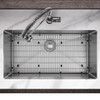 Elkay Crosstown 16 Gauge Stainless Steel 32-1/2" x 18" x 10" Single Bowl Undermount Sink Kit with Faucet