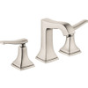 Hansgrohe 31330821 Metropol Classic Widespread Faucet 110 with Lever Handles and Pop-Up Drain, 1.2 GPM in Brushed Nickel