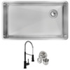 Elkay Crosstown 18 Gauge Stainless Steel 31-1/2" x 18-1/2" x 9" Single Bowl Undermount Sink & Faucet Kit with Drain