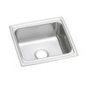 Elkay Lustertone Classic Stainless Steel 19" x 18" x 10-1/8" 0-Hole Single Bowl Drop-in Bar Sink