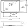 Elkay Lustertone Classic Stainless Steel 31" x 19-1/2" x 6", 2LM-Hole Single Bowl Drop-in Classroom ADA Sink