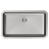 Elkay Lustertone Classic Stainless Steel 30-1/2" x 18-1/2" x 5-3/8" Single Bowl Undermount ADA Sink w/Perfect Drain