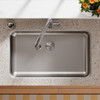 Elkay Lustertone Classic Stainless Steel 30-1/2" x 18-1/2" x 5-3/8" Single Bowl Undermount ADA Sink w/Perfect Drain