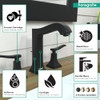 Hansgrohe 31331671 Metropol Classic Widespread Faucet 160 with Lever Handles and Pop-Up Drain, 1.2 GPM in Matte Black