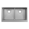Elkay Crosstown 16 Gauge Stainless Steel 35-7/8" x 20-1/4" x 9" Equal Double Bowl Tall Farmhouse Sink with Aqua Divide