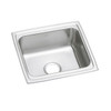 Elkay Lustertone Classic Stainless Steel 19" x 18" x 10-1/8" Single Bowl Drop-in Bar Sink with Perfect Drain