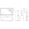 Elkay Crosstown 18 Gauge Stainless Steel 31-1/2" x 18-1/2" x 9" Single Bowl Undermount Sink Kit with Filtered Faucet