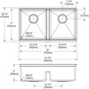 Elkay Crosstown 18 Gauge Workstation Stainless Steel 31-1/2" x 18-1/2" x 9" Equal Double Bowl Sink Kit with Aqua Divide