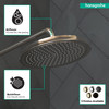 Hansgrohe 28427831 Raindance Classic Shower Head 240 1-Jet, 2.5 GPM in Polished Nickel