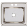 Elkay Lustertone Classic Stainless Steel 25" x 22" x 10-3/8" 2-Hole Single Bowl Drop-in Sink