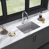Elkay Quartz Classic 24-5/8" x 18-1/2" x 9-1/2" Single Bowl Undermount Sink Kit with Filtered Faucet Greystone