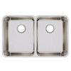 Elkay Lustertone Classic Stainless Steel 31-1/4" x 20" x 9-7/8" Equal Double Bowl Undermount Sink