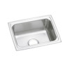 Elkay Lustertone Classic Stainless Steel 25" x 19-1/2" x 10-1/8" 0-Hole Single Bowl Drop-in Sink