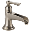 Brizo Rook 65061LF-NKBL Single Handle Single Hole Lavatory Faucet Luxe Nickel/Matte Black 1.5GPM