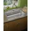 Elkay Lustertone Classic Stainless Steel 31" x 22" x 7-5/8" 3-Hole Single Bowl Drop-in Sink with Quick-clip