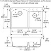 Elkay Quartz Classic 33" x 22" x 10", Offset 60/40 Double Bowl Drop-in Sink with Aqua Divide, Mocha