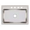 Elkay Lustertone Classic Stainless Steel 31" x 22" x 7-5/8", 4-Hole Single Bowl Drop-in Sink