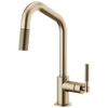 Brizo Litze 63063LF-PC Pull-Down Faucet with Angled Spout and Knurled Handle Chrome