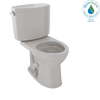 TOTO Drake II Two-Piece Round 1.28 GPF Universal Height Toilet with CeFiONtect - Sedona Beige - CST453CEFG#12