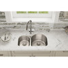 Elkay Lustertone Classic Stainless Steel 31-1/4" x 20" x 10", Offset 40/60 Double Bowl Undermount Sink